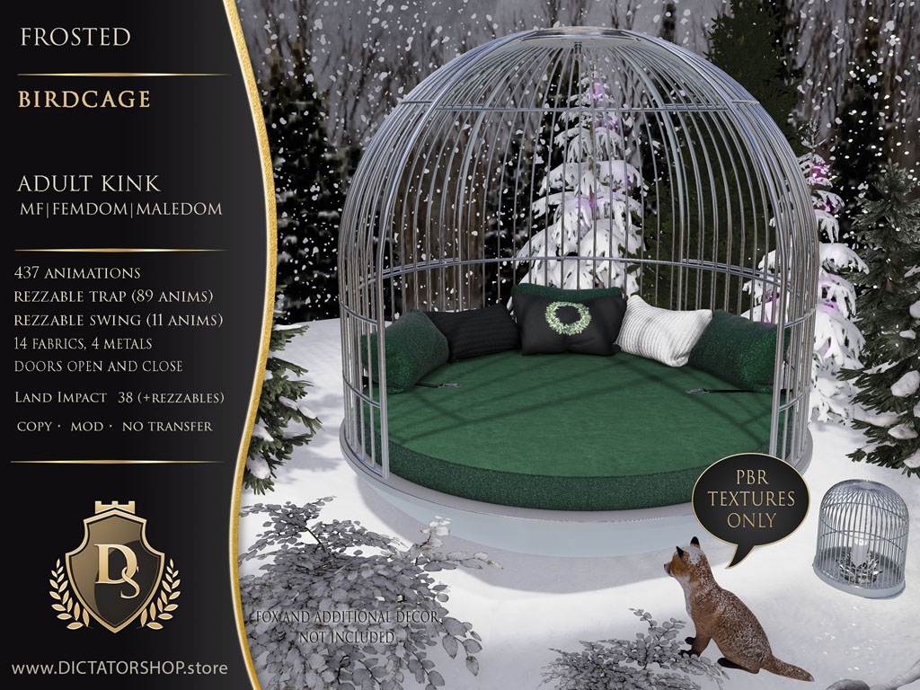 Frosted - Birdcage Bed