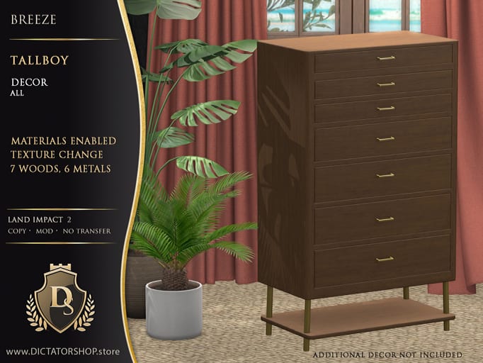 Breeze - Tallboy Dresser