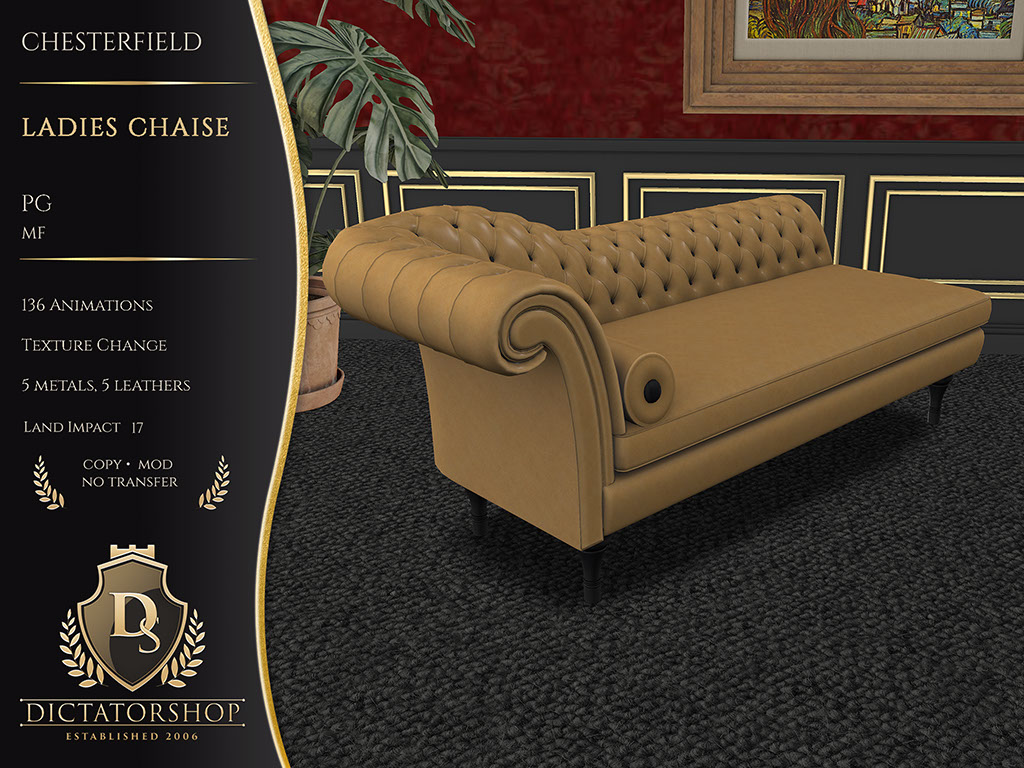 Chesterfield - Ladies Chaise