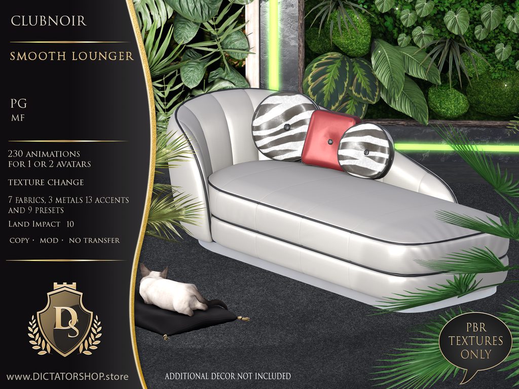 ClubNoir Smooth Lounger, PG version