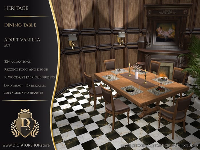 Heritage - Dining Table