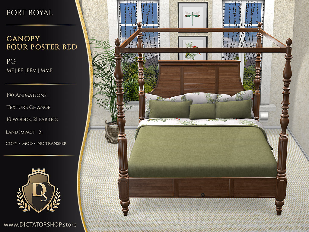 Port Royal - Canopy Four Poster Bed