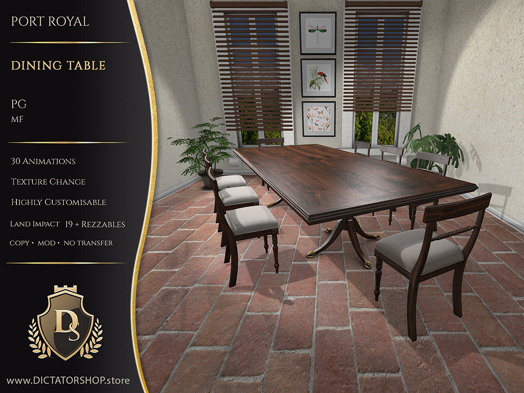 Port Royal - Dining Table