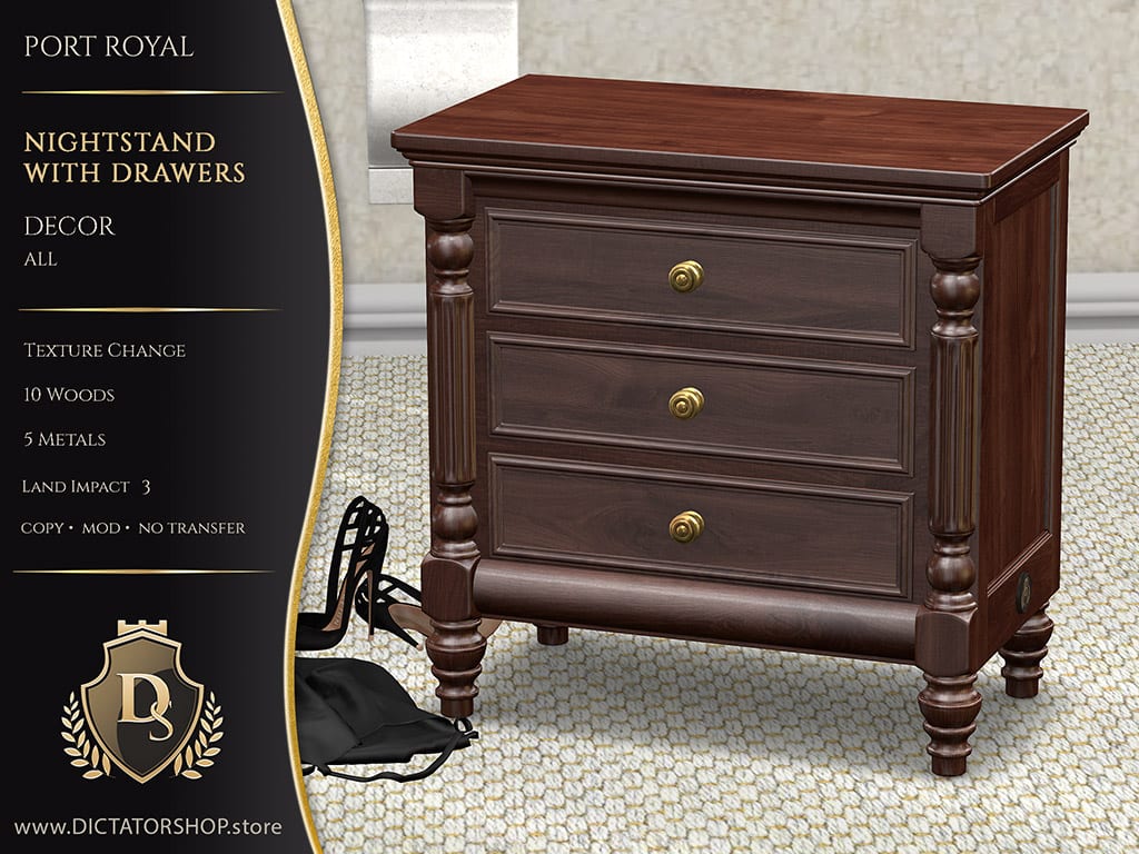 Port Royal - Nightstand with Drawers