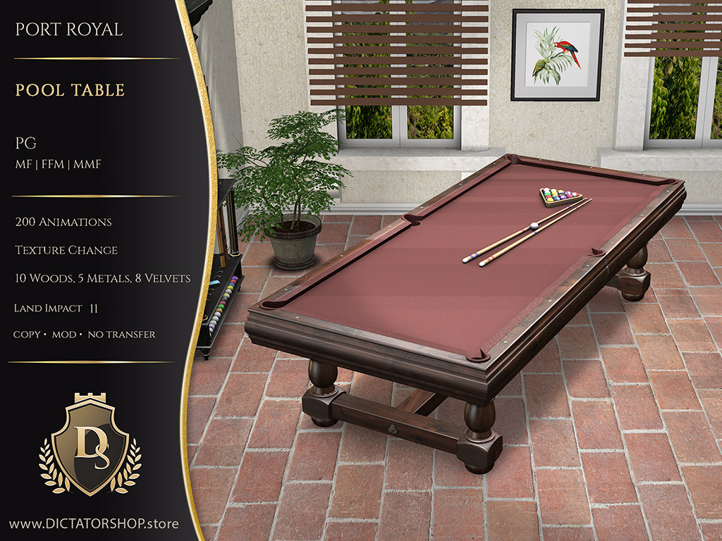 Port Royal - Pool Table TRIO
