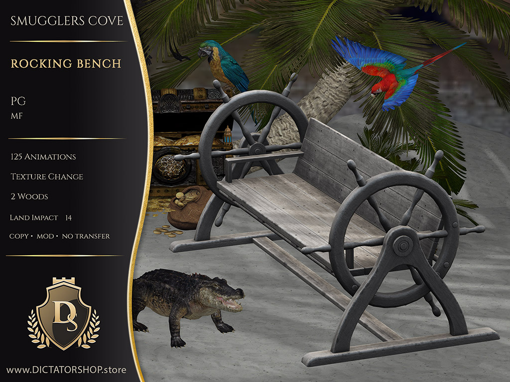 Smugglers Cove - Rocking Bench