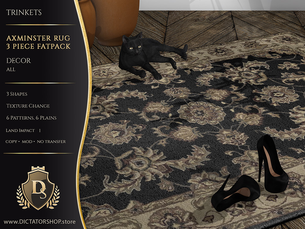 Trinkets - Axminster Rug 3 Piece Fatpack
