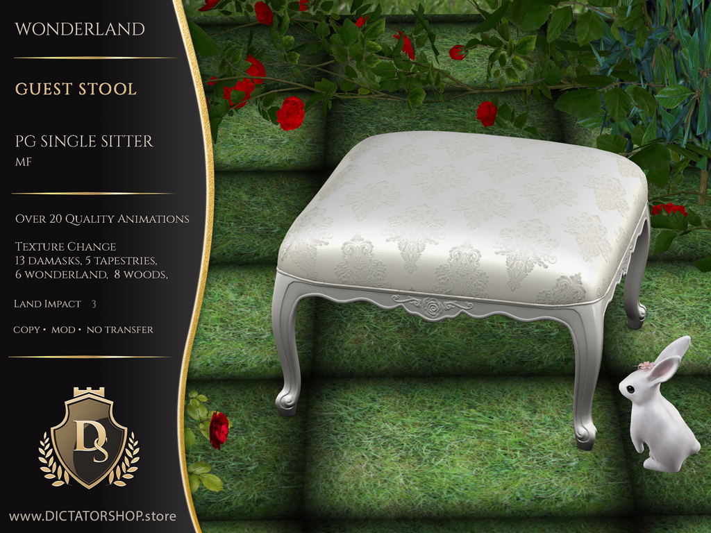 Wonderland - Guest Stool PG Single Sitter